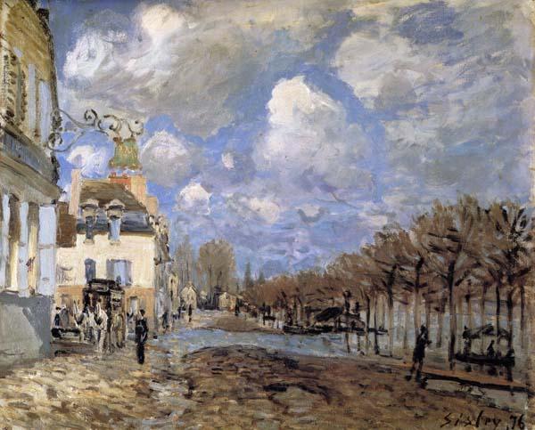 Alfred Sisley Boat in the Flood at Port-Marly oil painting image